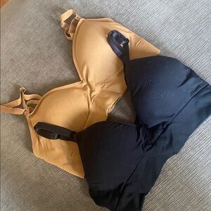 BLANQI Black and Tan Nursing Bras